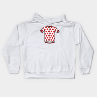 Polka Dot Climbers Cycling Jersey Kids Hoodie